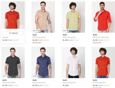 UP TO 75% Off On Mufti Men's Shirts | Starts At 574