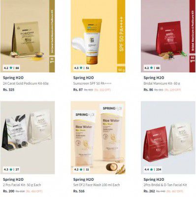 Myntra: Upto 79% OFF On Spring H2O | Starts At Rs.61