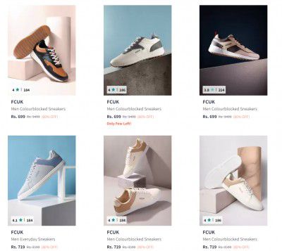 Upto 80% Off - Fcuk Casual Shoes Start At Rs 719