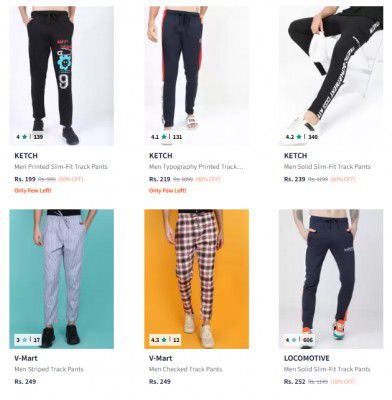[ All Brand ] Men's Trackpants at 90% Off | Start @174