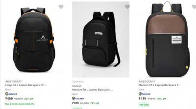 Flipkart: UP TO 85% OFF | Aristocrat Laptop Bags