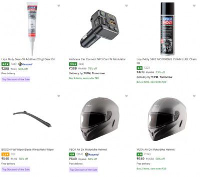 Upto 80% Off on Car & Bike Accessories
