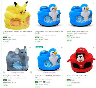 Upto 81% Off On  Floating Dreams Kid Seating | Start At Rs 373