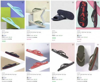 Flipkart : Upto 79% Off On Levi's Mens Footwear Starts At ₹839
