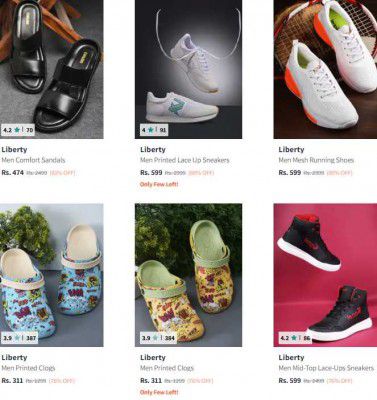 Upto 76% OFF On Liberty Footwear | For Men's
