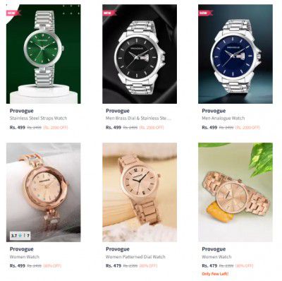 Upto 80% Off on Provogue Watches | Start @ 479