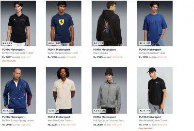 Myntra : Up to 65% OFF - Puma Motorsport Clothings