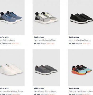 Upto 80% OFF - Performax Mens Sports Shoes | Starts At Rs.462
