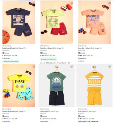 Upto 80% Off Provogue Kids Apparel Combos | Start @ 199