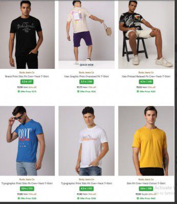 Upto 90% Off On BUDA JEANS CO Men's T-shirts | Starts At ₹169