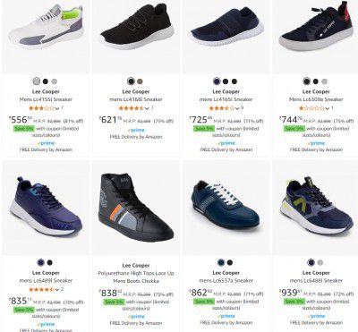 Upto 80% OFF - Lee Cooper Footwear