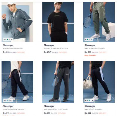 Upto 81% Off On Slazenger Mens Clothing