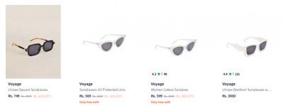 Upto 75% Off on Voyage Sunglasses | Starts At Rs 549