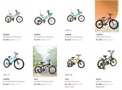 Myntra : Upto 81% OFF | Urban Terran Kids Bicycle Starts At Rs 1168