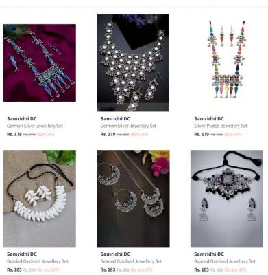Upto 82% Off On Samridhi DC Jewellery Sets | Start At Rs 179