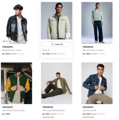 Myntra: Upto 83% OFF On FREAKINS Jackets For Men & Women | Starts At ₹999
