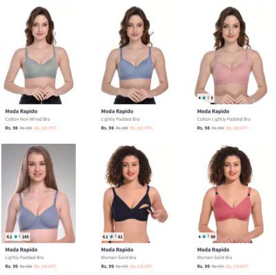 Myntra: Upto 83% OFF On Moda Rapido Wired Bra | Starts At ₹99