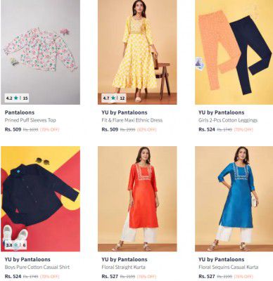 Myntra: Upto 83% Off On Pantaloons Clothing