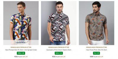 Upto 84% Off On DENNISLINGO PREMIUM ATTIRE Men's Shirts Starting from Rs 352