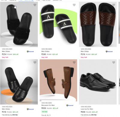 Upto 80% Off On Van Heusen Footwear