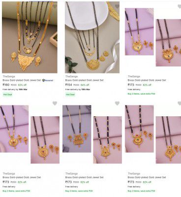 Upto 97% Off Thesanga Jewellery Sets | Start @ 29