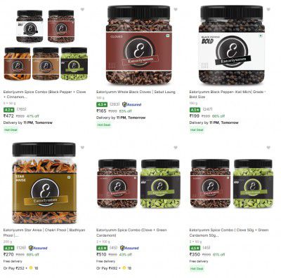 Upto 85% Off Eatoriyumm Spice Powder And Masala Starting at Rs.99