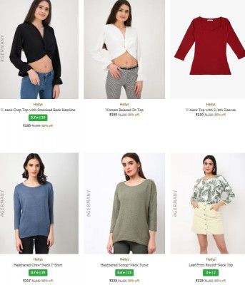 Ajio : Upto 85% OFF - Hailys [Germany] Womens Clothing | Starts At Rs.195