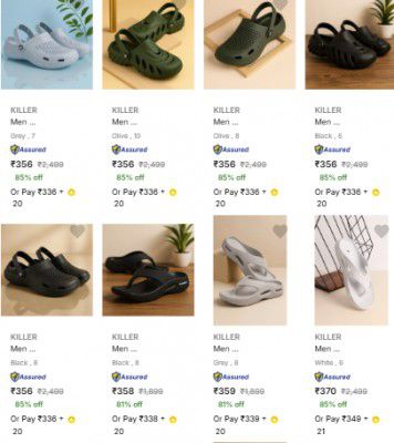 UP TO 89% OFF - Killer Men’s Sandals & Floaters