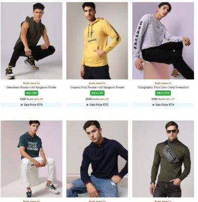 Upto 87% Off On BUDA JEANS CO Men's Winterwear