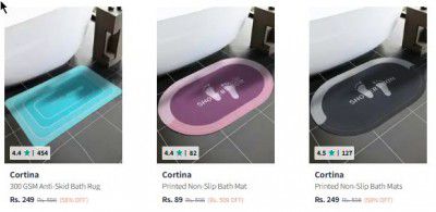 Myntra: Upto 85% OFF On Cortina Bath mats | Starts At ₹89