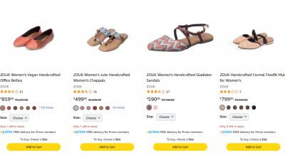 Upto 85% Off on Zouk Footwear + Coupon ₹ 250/- Off