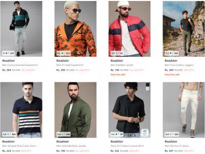 Upto 90% Off Roadster Clothing For Men's