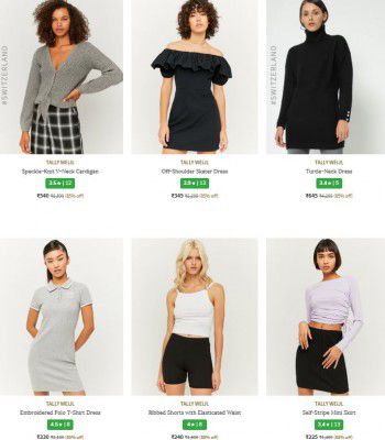 Ajio : Upto 90% OFF - Tally Weijl [Switzerland] Womens Clothing | Starts At Rs.90