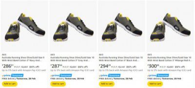 Amazon: Upto 86% OFF - Aks Running Shoes | Starts At Rs.286