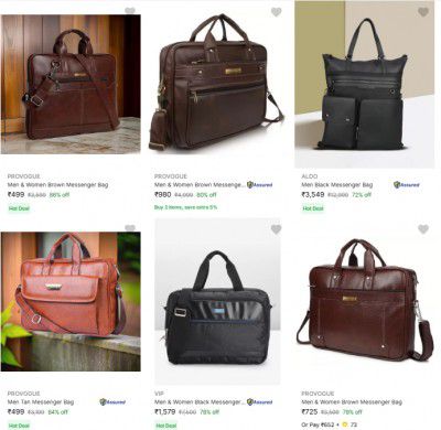 Upto 86% Off On Messenger Bags |Starts At Rs 499