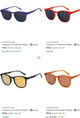Upto 87% OFF - Lenskart Hustlr Sunglasses