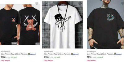 Upto 87% Off On Stylesmyth Mens T Shirts | Start At Rs 101