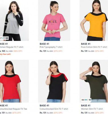 Upto 88% OFF - Base 41 Clothings | For Womens