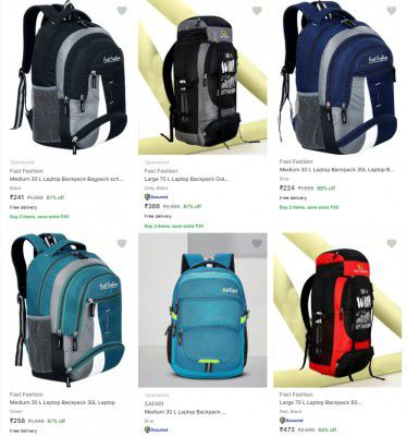 Upto 88% Off Fast Fashion Laptop Bags | Start @ 241