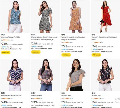 Upto 88% Off On QIQI Women's Clothing | Start @ 249