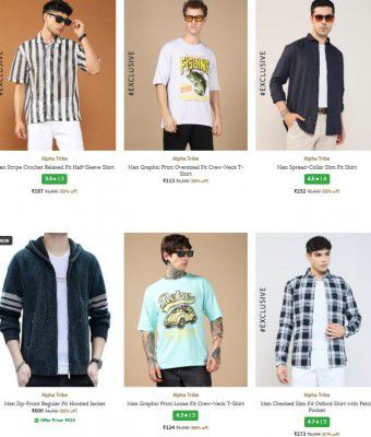 Upto 89% OFF - Alpha Tribe Clothings | For Mens