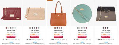 Lavie Handbags & Clutches Minimum 70% Off | Starts @179 + Coupon