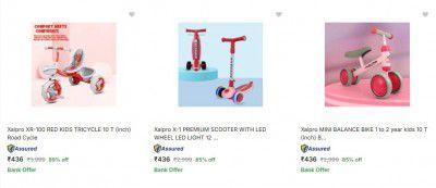 Flipkart: Upto 89% OFF On Xaipro SCOOTER For Kids | Starts At Rs.436