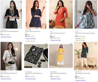 Flipkart : Upto 90% OFF | Dsk Studio Womens Kurti 
