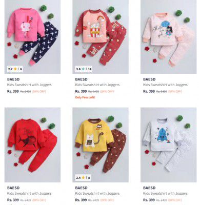 Myntra : Upto 86% Off on BAESD Boy Kids Clothing