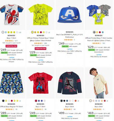 Upto 90% Off On Boy's Kids Clothing + Coupon.