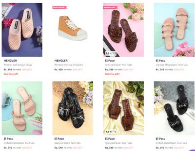 Upto 90% Off On Branded Women's Footwears