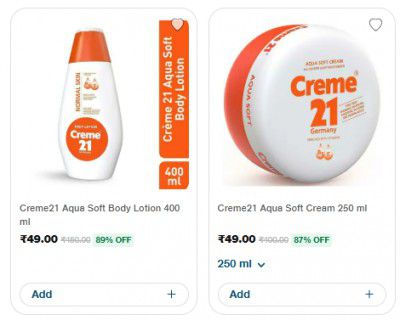 Jiomart Loot : Upto 90% Off On Creme Beauty Products