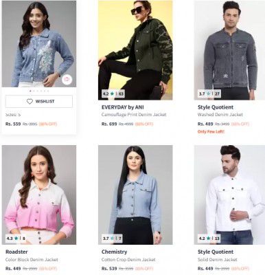 Myntra: Upto 90% OFF ON Denim Jackets