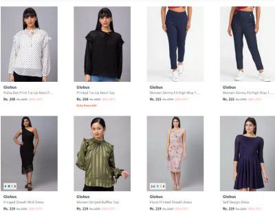  Upto 90% Off On Globus Women's Clothing